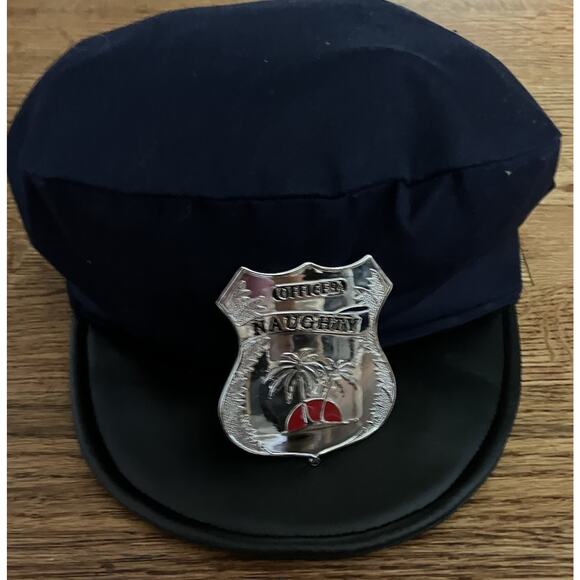 Officer Naughty Novelty Funny Humor Cosplay Badge And Officer Hat - Picture 1 of 3